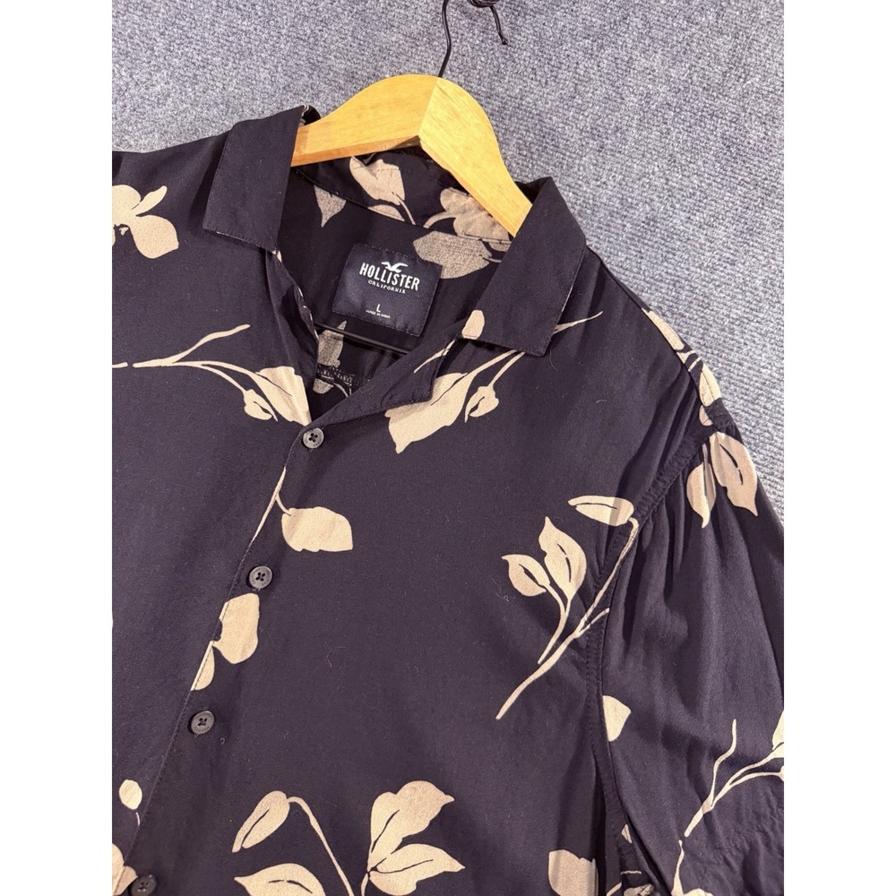Mens Hollister California Large Button Down Short Sleeve Shirt Hawaiian